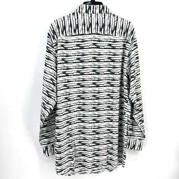 Murano Slim Fit Electric Jungle Geometric Long Sleeve Shirt Sz 3XT Tall Green - Picture 3 of 5